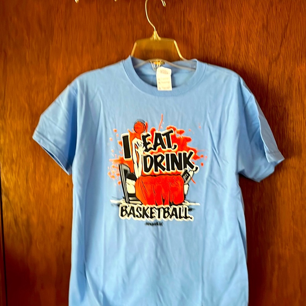Hoop Kids S/S Youth Basketball Theme Tee